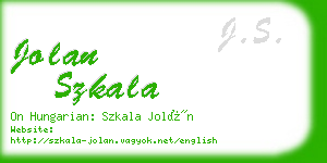 jolan szkala business card